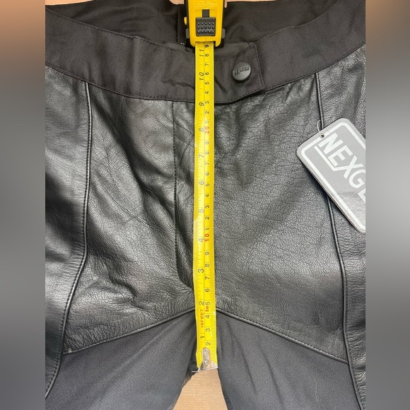 NexGen Women's Leather and Textile Motorcycle Pants Black Size Large - Picture 8 of 9